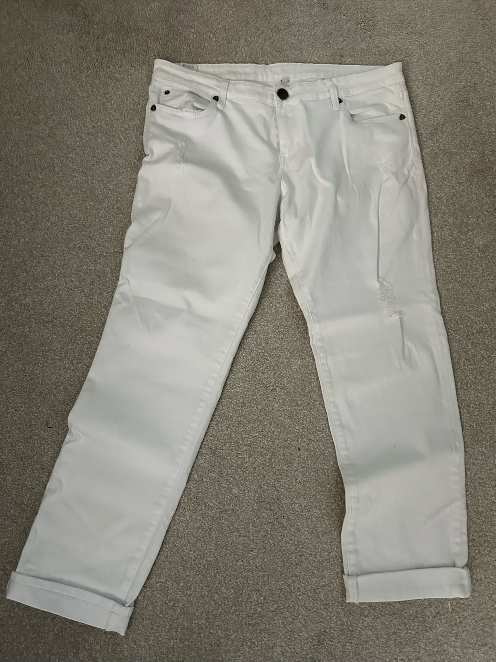 Kut from the Kloth White Relaxed Jeans